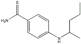 4-(pentan-2-ylamino)benzene-1-carbothioamide 구조식 이미지