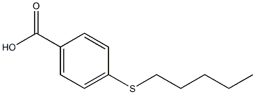 4-(pentylsulfanyl)benzoic acid 구조식 이미지