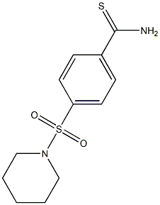 4-(piperidin-1-ylsulfonyl)benzenecarbothioamide 구조식 이미지