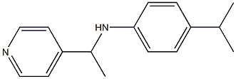 4-(propan-2-yl)-N-[1-(pyridin-4-yl)ethyl]aniline 구조식 이미지
