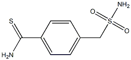 4-(sulfamoylmethyl)benzene-1-carbothioamide 구조식 이미지