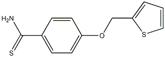 4-(thien-2-ylmethoxy)benzenecarbothioamide Structure