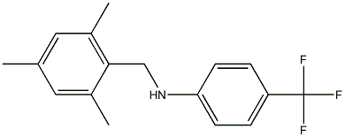 4-(trifluoromethyl)-N-[(2,4,6-trimethylphenyl)methyl]aniline 구조식 이미지