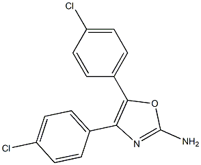 4,5-bis(4-chlorophenyl)-1,3-oxazol-2-amine 구조식 이미지