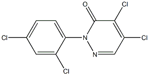 4,5-dichloro-2-(2,4-dichlorophenyl)pyridazin-3(2H)-one 구조식 이미지