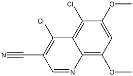 4,5-dichloro-6,8-dimethoxyquinoline-3-carbonitrile Structure