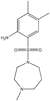 4,5-dimethyl-2-[(4-methyl-1,4-diazepane-1-)sulfonyl]aniline Structure