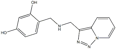 4-[({[1,2,4]triazolo[3,4-a]pyridin-3-ylmethyl}amino)methyl]benzene-1,3-diol Structure