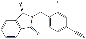 4-[(1,3-dioxo-1,3-dihydro-2H-isoindol-2-yl)methyl]-3-fluorobenzonitrile 구조식 이미지