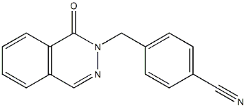 4-[(1-oxophthalazin-2(1H)-yl)methyl]benzonitrile 구조식 이미지