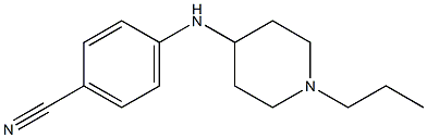 4-[(1-propylpiperidin-4-yl)amino]benzonitrile Structure