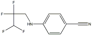 4-[(2,2,3,3-tetrafluoropropyl)amino]benzonitrile Structure