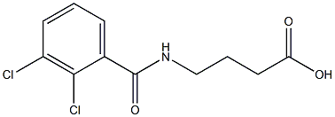 4-[(2,3-dichlorophenyl)formamido]butanoic acid Structure