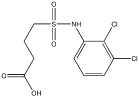 4-[(2,3-dichlorophenyl)sulfamoyl]butanoic acid 구조식 이미지