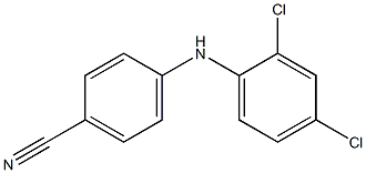 4-[(2,4-dichlorophenyl)amino]benzonitrile Structure