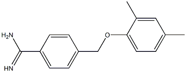 4-[(2,4-dimethylphenoxy)methyl]benzenecarboximidamide Structure