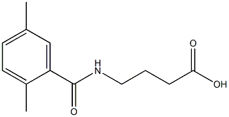 4-[(2,5-dimethylphenyl)formamido]butanoic acid Structure