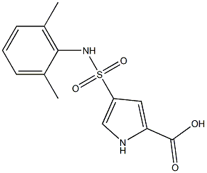 4-[(2,6-dimethylphenyl)sulfamoyl]-1H-pyrrole-2-carboxylic acid 구조식 이미지