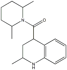 4-[(2,6-dimethylpiperidin-1-yl)carbonyl]-2-methyl-1,2,3,4-tetrahydroquinoline Structure