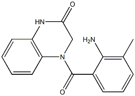 4-[(2-amino-3-methylphenyl)carbonyl]-1,2,3,4-tetrahydroquinoxalin-2-one Structure