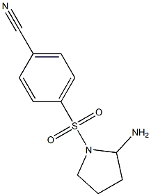 4-[(2-aminopyrrolidine-1-)sulfonyl]benzonitrile Structure