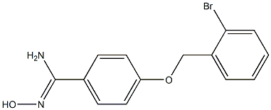 4-[(2-bromobenzyl)oxy]-N'-hydroxybenzenecarboximidamide Structure