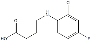 4-[(2-chloro-4-fluorophenyl)amino]butanoic acid Structure