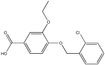 4-[(2-chlorophenyl)methoxy]-3-ethoxybenzoic acid Structure