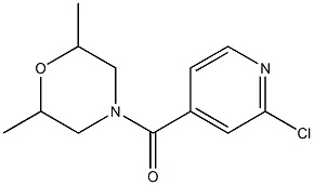 4-[(2-chloropyridin-4-yl)carbonyl]-2,6-dimethylmorpholine Structure