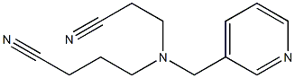4-[(2-cyanoethyl)(pyridin-3-ylmethyl)amino]butanenitrile 구조식 이미지