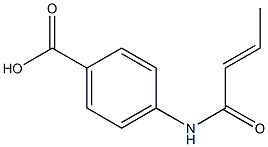 4-[(2E)-but-2-enoylamino]benzoic acid Structure