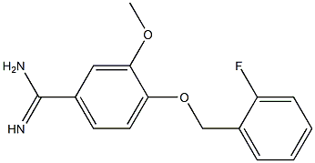 4-[(2-fluorobenzyl)oxy]-3-methoxybenzenecarboximidamide Structure