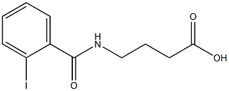 4-[(2-iodobenzoyl)amino]butanoic acid 구조식 이미지