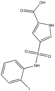 4-[(2-iodophenyl)sulfamoyl]-1H-pyrrole-2-carboxylic acid Structure