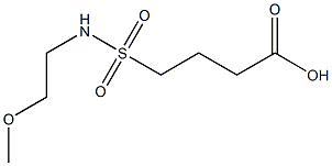 4-[(2-methoxyethyl)sulfamoyl]butanoic acid 구조식 이미지