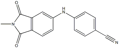 4-[(2-methyl-1,3-dioxo-2,3-dihydro-1H-isoindol-5-yl)amino]benzonitrile Structure