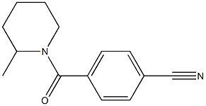 4-[(2-methylpiperidin-1-yl)carbonyl]benzonitrile 구조식 이미지