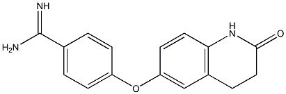 4-[(2-oxo-1,2,3,4-tetrahydroquinolin-6-yl)oxy]benzene-1-carboximidamide 구조식 이미지