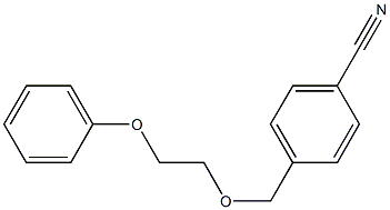 4-[(2-phenoxyethoxy)methyl]benzonitrile Structure