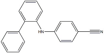 4-[(2-phenylphenyl)amino]benzonitrile Structure