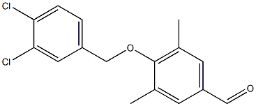 4-[(3,4-dichlorophenyl)methoxy]-3,5-dimethylbenzaldehyde 구조식 이미지