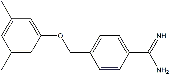 4-[(3,5-dimethylphenoxy)methyl]benzenecarboximidamide 구조식 이미지