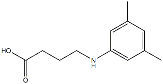 4-[(3,5-dimethylphenyl)amino]butanoic acid Structure