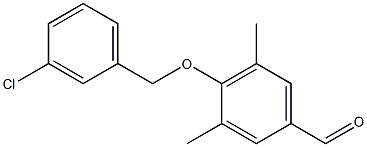 4-[(3-chlorophenyl)methoxy]-3,5-dimethylbenzaldehyde Structure