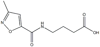 4-[(3-methyl-1,2-oxazol-5-yl)formamido]butanoic acid 구조식 이미지