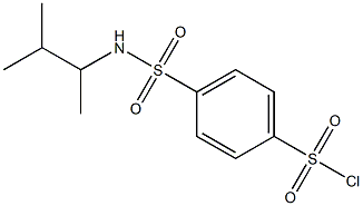 4-[(3-methylbutan-2-yl)sulfamoyl]benzene-1-sulfonyl chloride 구조식 이미지