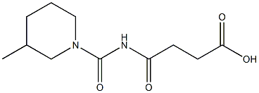 4-[(3-methylpiperidin-1-yl)carbonylamino]-4-oxobutanoic acid Structure