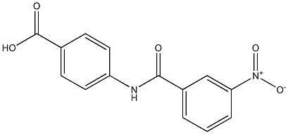 4-[(3-nitrobenzoyl)amino]benzoic acid Structure