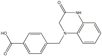 4-[(3-oxo-1,2,3,4-tetrahydroquinoxalin-1-yl)methyl]benzoic acid 구조식 이미지
