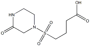 4-[(3-oxopiperazine-1-)sulfonyl]butanoic acid 구조식 이미지